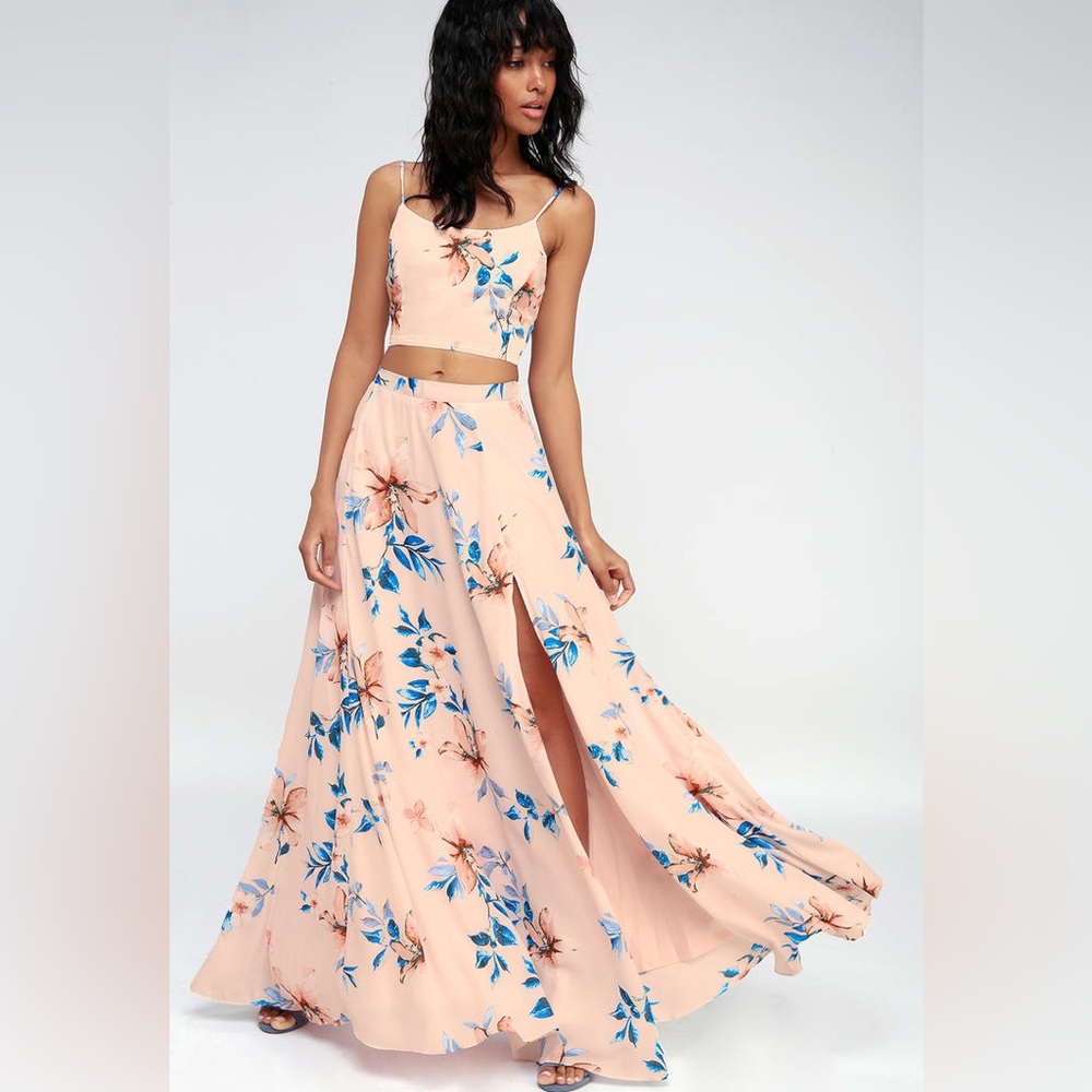 Lulu's Floral Skirt Set